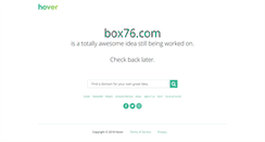 Desktop Screenshot of box76.com