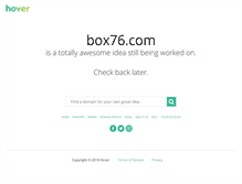 Tablet Screenshot of box76.com